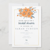 California Poppies Brautparty Einladung (Vorderseite)
