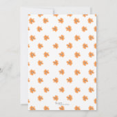 California Poppies Brautparty Einladung (Rückseite)