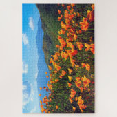 California Poppies Covering a Hillside Puzzle (Vertikal)