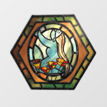 California Poppies Goddess Window Clying