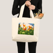 California Poppies Jumbo Stoffbeutel (Vorderseite (Produkt))