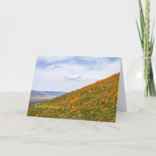 California Poppies Karte (Vorderseite)