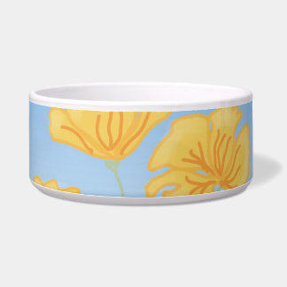 California Poppies Keramik Pet Bowl Napf