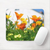 California Poppies Mousepad (Mit Mouse)
