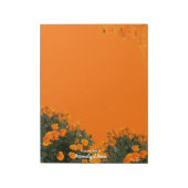 California Poppies Notepad Notizblock (Rotiert)