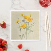 California Poppies Paper Napkins Serviette (Beispiel)