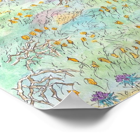 California Poppies Poster (Ecke)