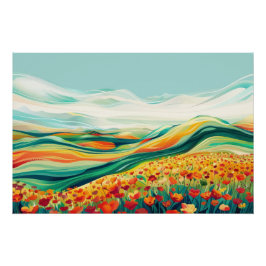 California Poppies Poster