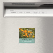 California Poppies Save the Date Magnet (In Situ (Geschirrspüler))