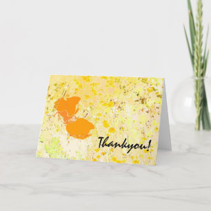 California Poppies Thankyou! Karte