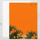 California Poppies - unbeschichtetes Blatt (Vorne/Hinten)