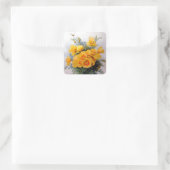 "California Poppies" von Paul de Longpre - Aufkleb Quadratischer Aufkleber (Tasche)