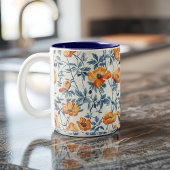 California Poppies Zweifarbige Tasse