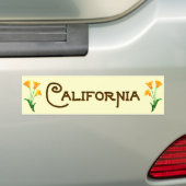 California Poppy Art Deco Autoaufkleber (Auf Auto)