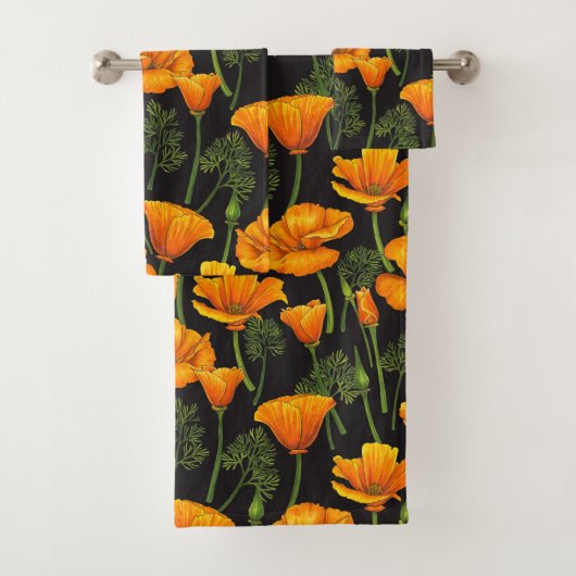 California poppy badhandtuch set (Insitu)