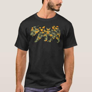 California Poppy Bear Angepasst Scoop T - Shirt