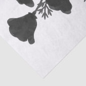 California Poppy Blume Silhouette U Pick BG Farbe Seidenpapier (Detail)