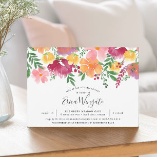 California Poppy Bridal Dusche Einladung