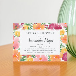 California Poppy Bridal Dusche Einladung