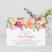 California Poppy | Einladung der Babydusche (Stehend Vorderseite)