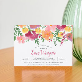 California Poppy | Einladung der Babydusche