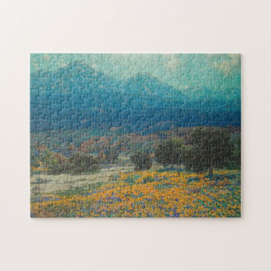 California Poppy Field | Granville Redmond Puzzle (Horizontal)