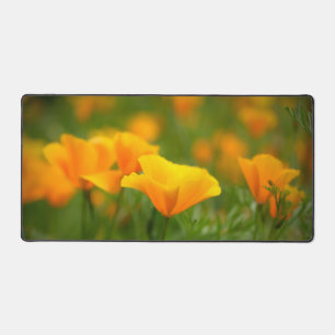 California Poppy Field of Orange Poppies Schreibtischunterlage