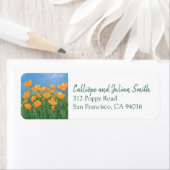 California Poppy Field Painting Rücksendeadresse (Insitu)