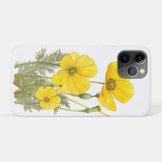 California Poppy Gelbe Blume Case-Mate iPhone Hülle (Rückseite (Horizontal))
