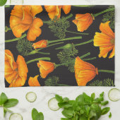 California poppy geschirrtuch (Gefaltet)