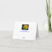 California Poppy Grußkarte Karte (Rückseite)