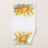 California Poppy Impressionistische Kunst Badhandtuch Set (Handtuch)