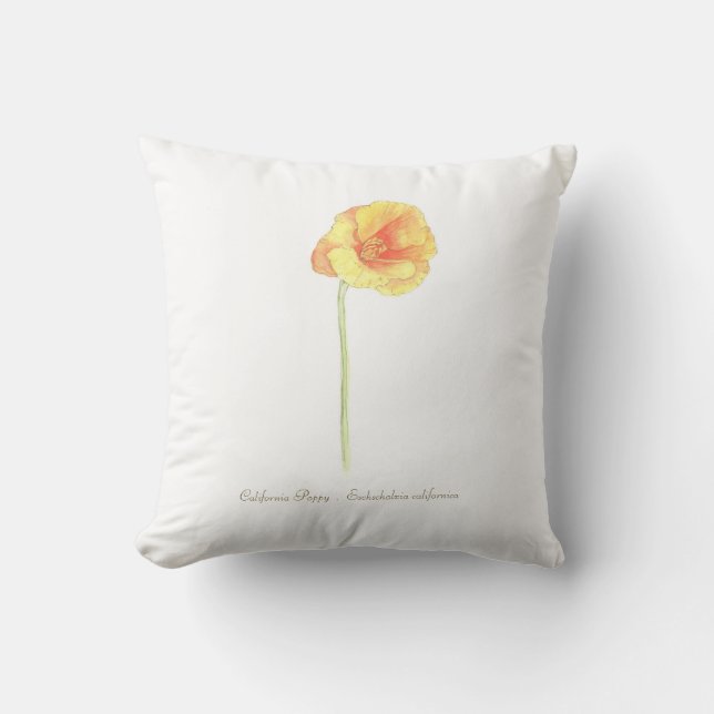 California Poppy Kissen (Vorderseite)