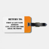 California Poppy Luggage Tag Gepäckanhänger (Rückseite horizontal)