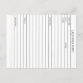 California Poppy Materia Medica Kräuterstudie Postkarte (Rückseite)