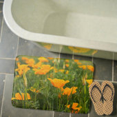 California Poppy Patch Foto Badematte