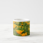 California Poppy Patch Foto Espressotasse (Vorderseite)