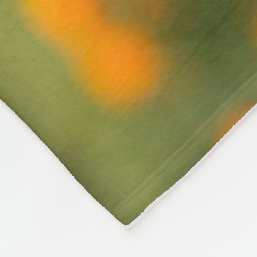 California Poppy Patch Foto Fleecedecke (Ecke)