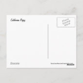 California Poppy Postkarte (Rückseite)