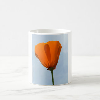 California Poppy Silhouette Kaffeetasse
