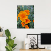 California Poppy Staat Blume Poster (Heimbüro)