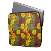 California Poppy Sunshine Laptopschutzhülle (Vorderseite Links)