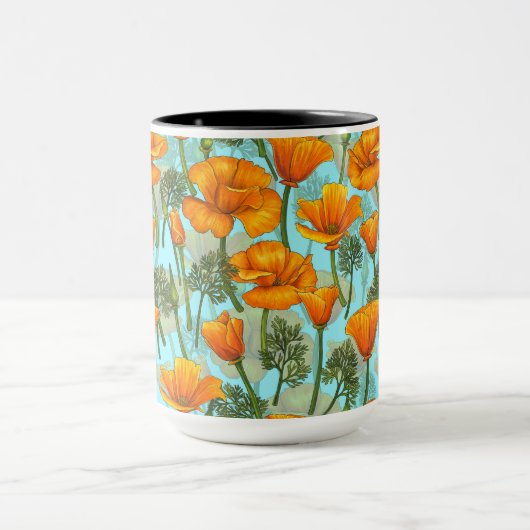 California poppy tasse (Zentrum)