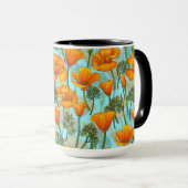 California poppy tasse (VorderseiteRechts)