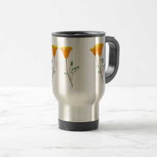 California Poppy Travel Mug Reisebecher