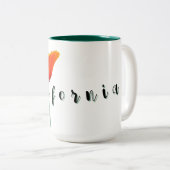 California Poppy Zweifarbige Tasse (VorderseiteRechts)
