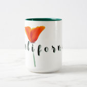 California Poppy Zweifarbige Tasse (Mittel)