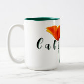 California Poppy Zweifarbige Tasse (Links)