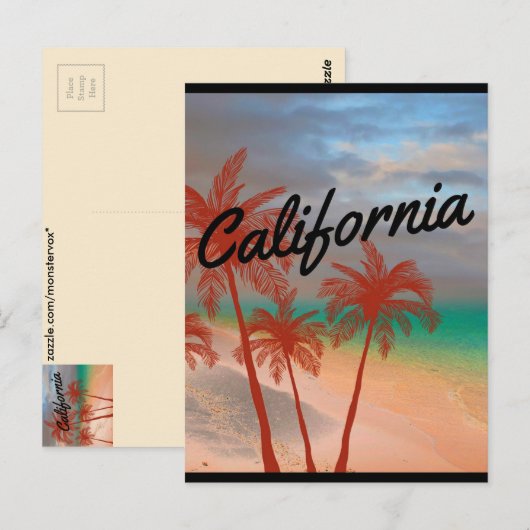 California Postcard Postkarte (Vorne/Hinten)