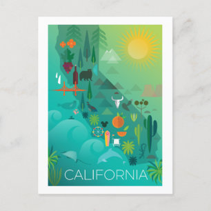 California Postcard Postkarte